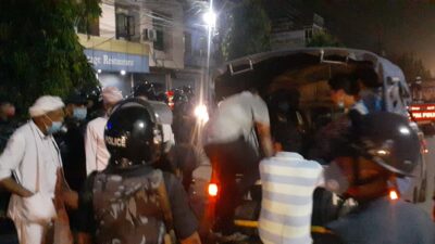 मुख्यमन्त्री शंकर पोख्ररेलको गाडीमा ढुंगा प्रहार