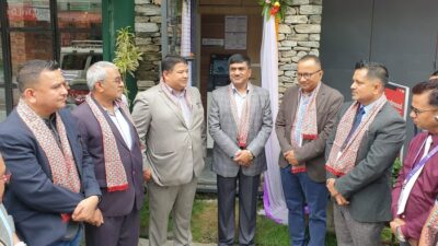 पोखराको लेकसाईडमा सिभिल बैंकको ९९ औं एटियम