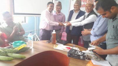 लमजुङका ३८ कृषकलाई उत्पादनमा आधारित प्रोत्साहन