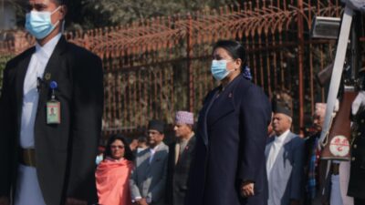 पृथ्वी नारायण शाहको शालिकमा माल्यार्पण कार्यक्रममा राष्ट्रपति (फोटो फिचर)