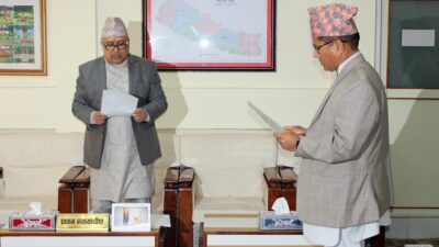 अर्थ सचिव तोयम रायाले लिए राष्ट्र बैंक सञ्चालक समिति सदस्यको…