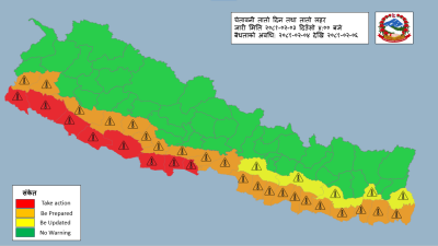 आजदेखि तीन दिन तातो हावा चल्ने, सकेसम्म घरबाहिर ननिस्कन आग्रह